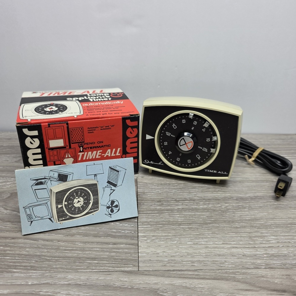 Vintage Intermatic Time-All Timer B-421 Rare With Box and Paperwork USA Made